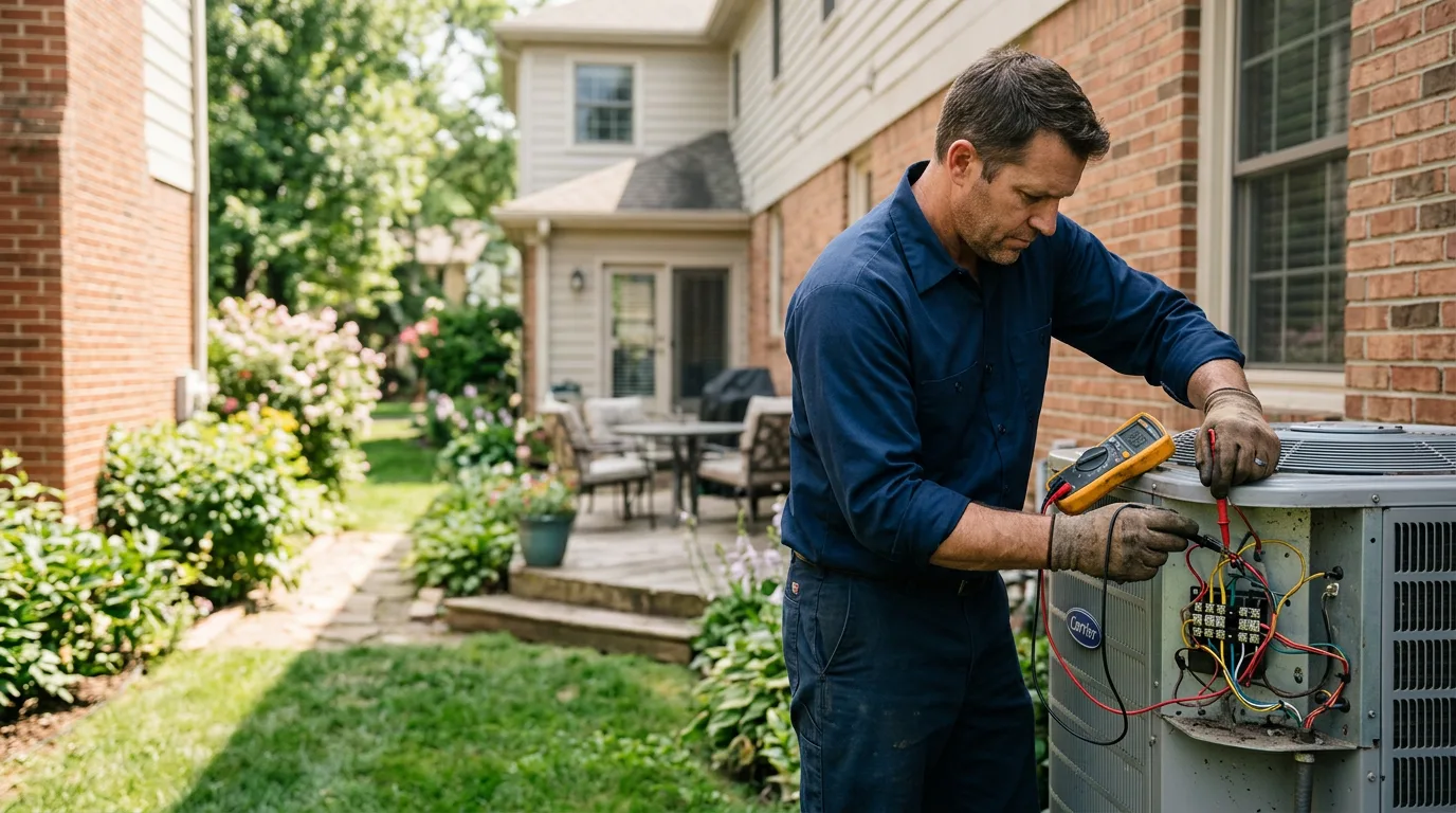 HVAC technician working near Haynesville, VA